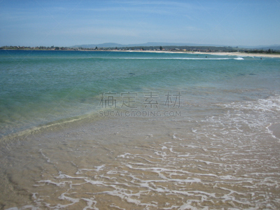 宁静,海洋,水,天空,新南威尔士,休闲活动,水平画幅,沙子,无人,海岬