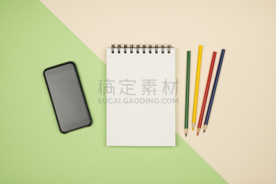 空白的,笔记本,都市风景,平铺,书页,平视角,顶部,绘画艺术品,个人随身用品,反差