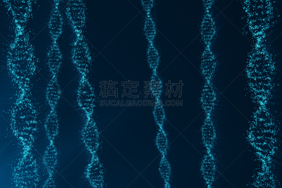 遗传研究,脱氧核糖核酸,科学,三维图形,蓝色,概念,Dna Purification,生物传感器,基因微阵列点样仪,转