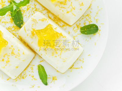 乳酪蛋糕,水平画幅,无人,蛋糕,特写,柠檬,甜点心,白色,星形,烘焙