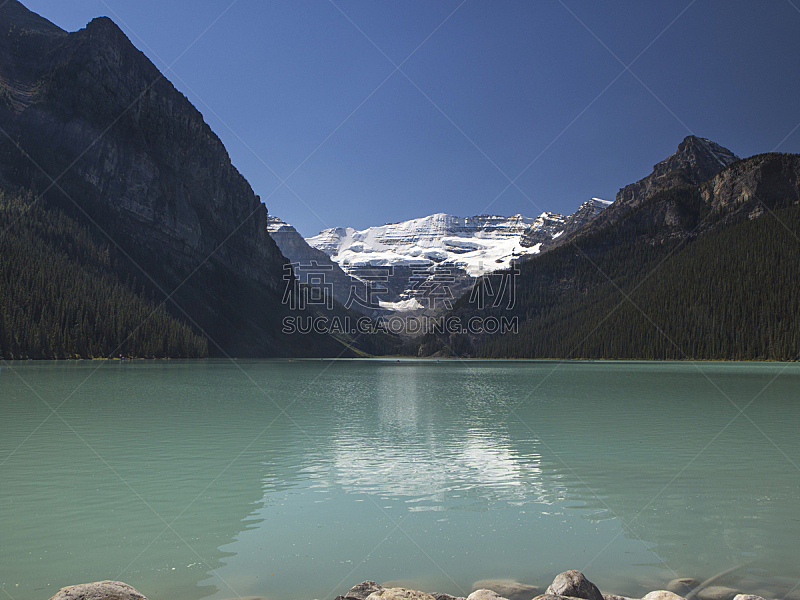 露易斯湖,阿尔伯塔省,加拿大,洛矶山脉,水平画幅,雪,无人,蓝色,户外