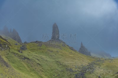 苏格兰,夏天,风景,正面视角,天空,水平画幅,山,动物身体部位,户外,阿斯潘海伦德