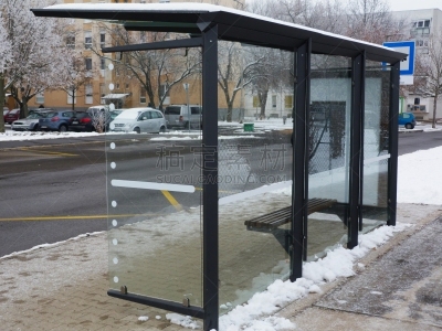 空的,雪,公共汽车站,现代,冬天,玻璃,巴士,在活动中,寒冷,安静