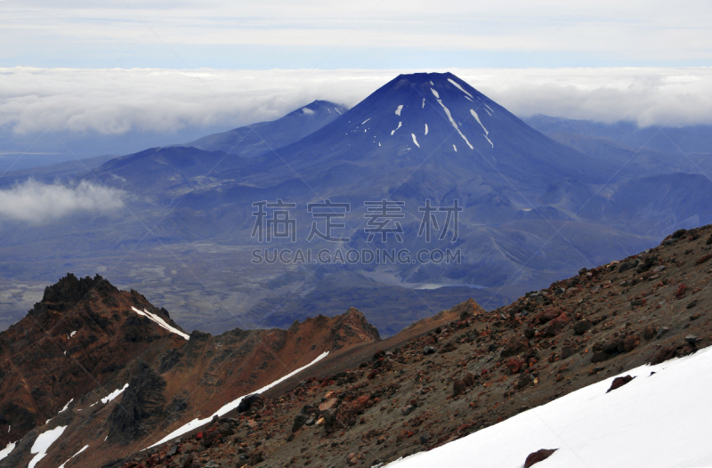 新西兰,鲁瓦皮胡山火山,阿尔卑斯山脉,山,哈卡舞,加里穿越,鲁阿佩胡山,瑙鲁赫伊山,冰隙