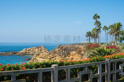 拉古娜海滩,南加利福尼亚,自然美,美国西部,美国,水平画幅,无人,夏天,户外,加利福尼亚