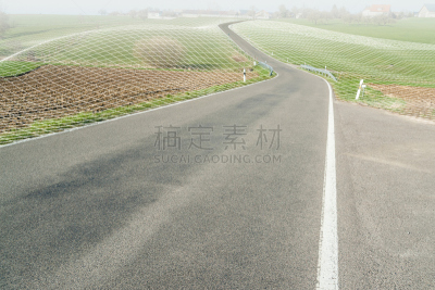 小的,乡村路,水平画幅,无人,格子,交通,户外,铁丝网,方向,商业金融和工业