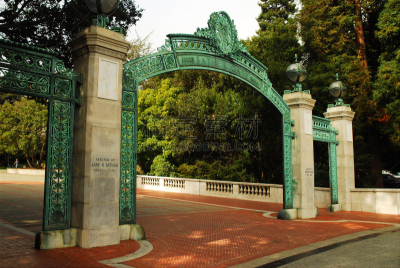 大门,广场,加州大学伯克利分校,伯克利,校园,加利福尼亚,大学,美国西部,水平画幅,古老的