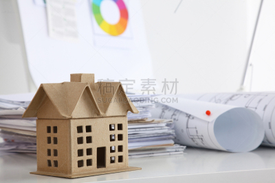 新的,建筑,蓝图,计划书,玩具屋,图像,建筑师,房地产,办公室,水平画幅