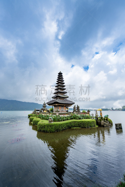 普拉乌鲁达瑙寺庙,巴厘岛,寺庙,三宝颜锡布格,bedugal,布拉坦湖地区,宝塔,纪念碑,印度教,异国情调