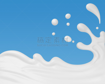 牛奶,背景,波纹,钙,饮料,奶制品,纯净,清新,自然界的状态,背景分离