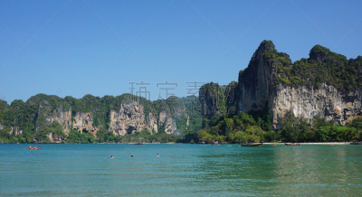 岛,奥南湾,自然,水平画幅,绿色,地形,岩石,无人,石灰石,夏天