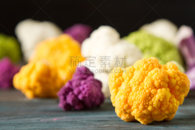 素食,花椰菜,食品,市场,西兰花,紫色,当地著名景点,背景,彩虹