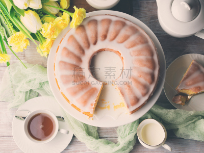 甜点心,美式甜点,糖衣,复活节,单色图片,水平画幅,纺织品,无人,蛋糕,烘焙糕点