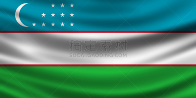 乌兹别克斯坦,亚洲,大洲,黄色,红色,蓝色,图像,全景,水平画幅,无人