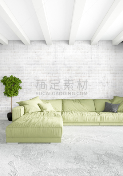 绘画插图,极简构图,木制,沙发,卧室,银色,白色,室内设计师,三维图形