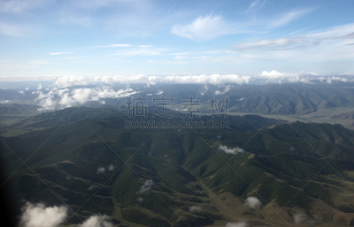乌兰巴托,热尔省,半干旱,蠢人,原始主义,东欧大草原,水平画幅,贫瘠的,无人,偏远的