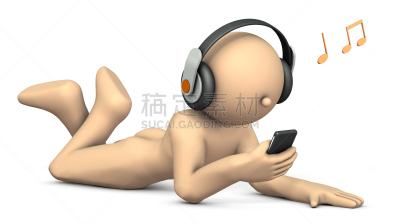 耳机,音乐,性格,mp3播放机,音符,水平画幅,计算机制图,计算机图形学,仅男人,仅成年人