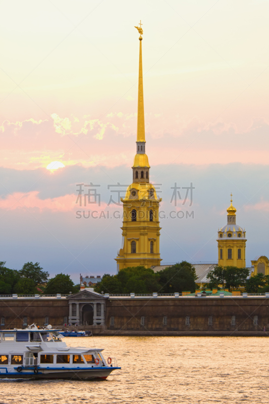 圣徒彼得和保罗城堡,彼得斯堡,使徒彼得,云景,商务旅行,东正教,云,俄罗斯人,围墙,著名景点