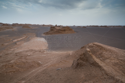 伊朗,沙漠,天空,水平画幅,山,沙子,无人,岩层,夏天,户外