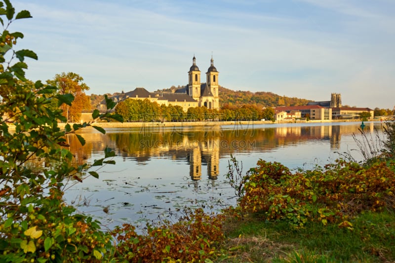 Historic Building Abbaye des Prémontrés in Pont-à-Mousson, Lorraine, River Moselle, Lorraine, France