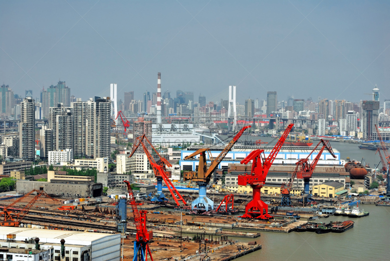 海港,黄浦江,上海,水平画幅,无人,东亚,户外,方向,都市风景,现代