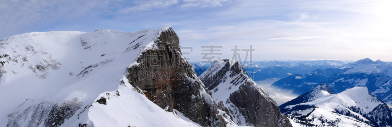 瑞士,风景,冬天,阿尔卑斯山脉,地形,山,空的,云,雪,瑞士阿尔卑斯山