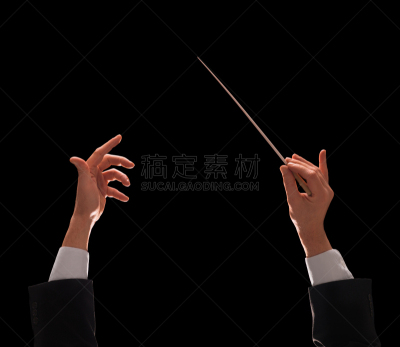 按键区,音乐指挥,指挥棒,用手势指挥,音乐,人,部分,背景分离,古典乐,导演