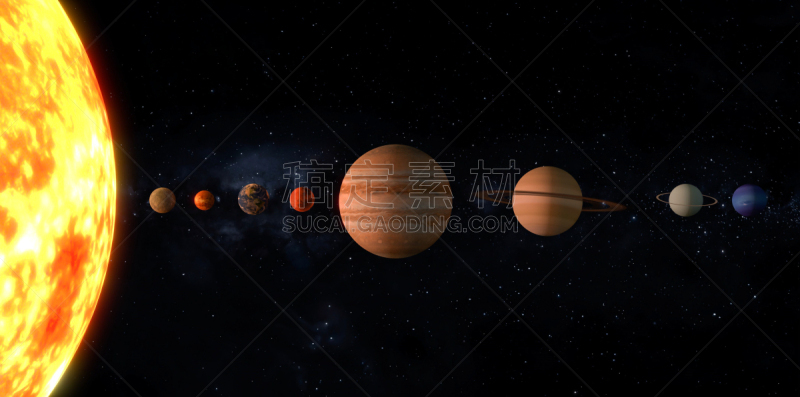 太阳系,天王星,海王星,行星,背景,天空,绘画插图,科学,星系,土星