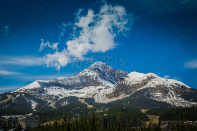 雪,宽的,一只动物,自然,彼格斯盖,美国,水平画幅,地形,无人,火山地形