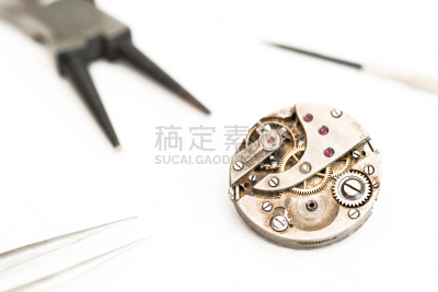 表,钟表匠,镊子,腕表,水平画幅,珠宝,时间,金属,钟,工匠