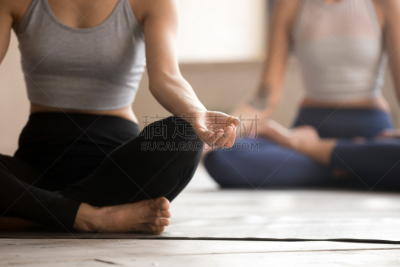 瑜珈,特写,莲花坐式,女性,专心,事件,平和,运动,肖像,健康