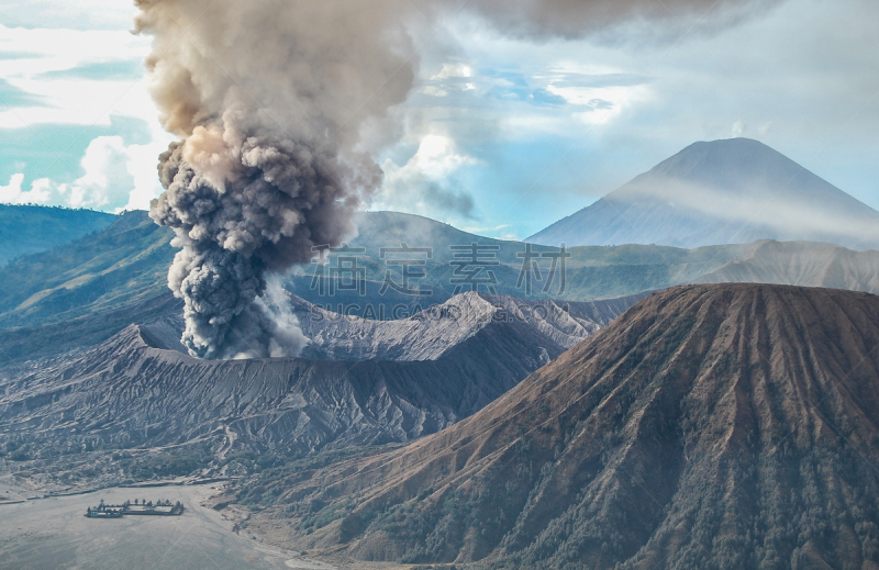 婆罗摩火山,火山,灰,最后,庞越,婆罗摩火山口,bromo-tengger-semeru national park,巴杜尔山,塞梅鲁火山,巴厘岛