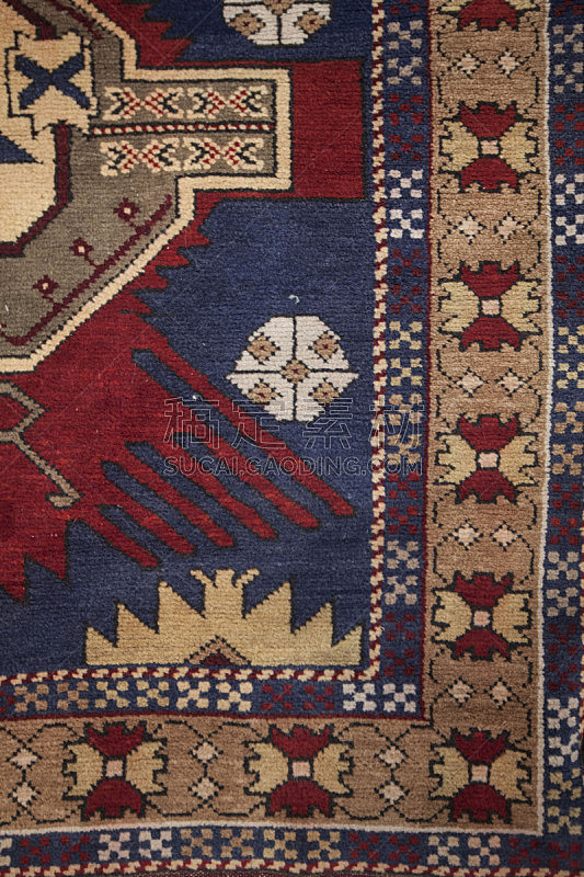 土耳其,地毯,机织织物,安卡拉,华丽的,纹理效果,纺织品,边框,棉,复古风格