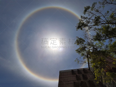 光晕,云,圣地亚哥 ,彩虹,户外,天空,建筑,晴朗,建筑结构,自然