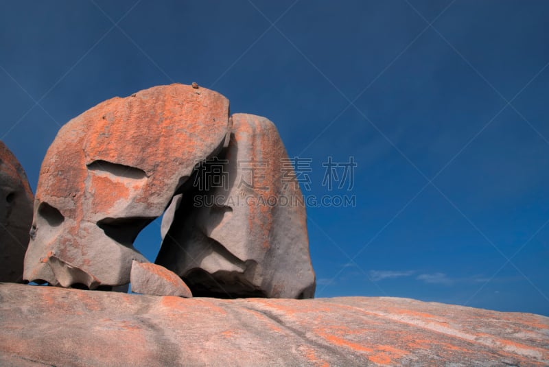 惊人的岩石,弗林德斯岛,袋鼠,在下面,水平画幅,夏天,户外,喙,雕塑,著名景点