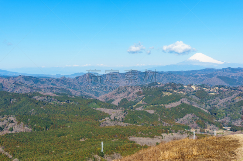 看风景,山,伊东,城市,山脊,雪山,野餐,云,雪,著名景点