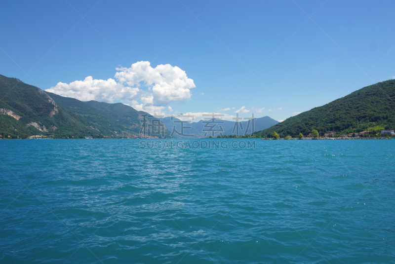 巨大的,湖,都市风景,自然美,在上面,克拉根福特,自然,水,美,水平画幅