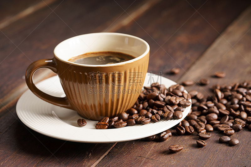 咖啡杯,咖啡豆,烤咖啡豆,褐色,水平画幅,无人,早晨,饮料,咖啡,活力