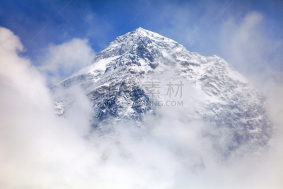 珠穆朗玛峰,云,山,努子峰,坤布,雪,岩层,旅行者,khumbu glacier,山脊