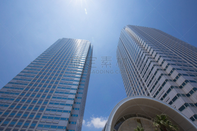 日本,幕张市,摩天大楼,千叶市,建筑外部,商务,城市生活,窗户,2015年,天空