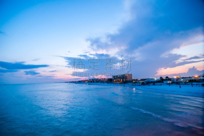 海滩,风景,码头,水平画幅,无人,蓝色,德斯坦,户外,要塞,海洋