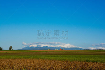 天空,蓝色,山脉,雪山,旭岳火山,大雪山,旭川,活火山,北海道,拖拉机