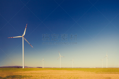风轮机,替代能源,天空,风,水平画幅,风力,能源,无人,涡轮,户外