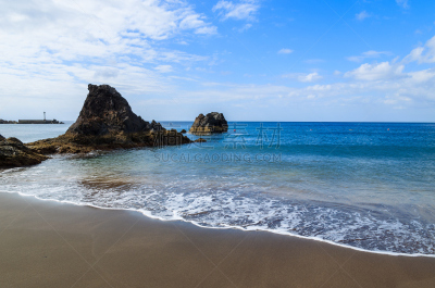 葡萄牙,马德拉岛海岸,鸡尾酒,海滩,水,天空,沙子,泥土,夏天,石材