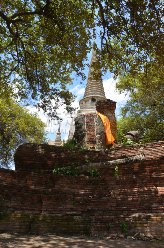 大城,泰国,帕达哈利奔猜寺,垂直画幅,灵性,建筑,无人,僧院,佛塔