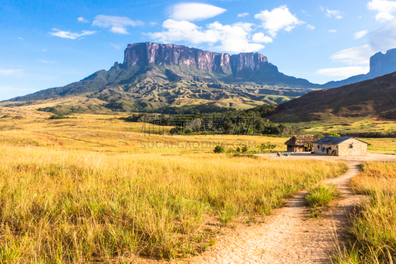 罗赖马山,罗赖马州,平顶山区,委内瑞拉,平顶山,canaima,巴西,山,南美,水平画幅