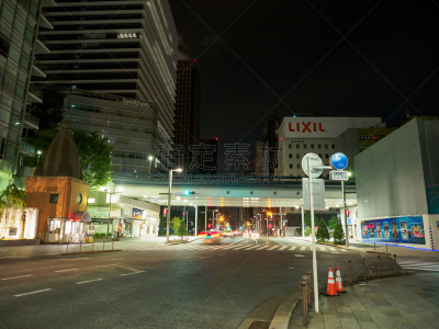 夜晚,银座,东京,水平画幅,地形,无人,日本,户外,城市,光