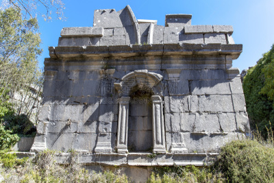alexander the great,安塔利亚省,水平画幅,地形,建筑,无人,户外,大门,过去,废墟