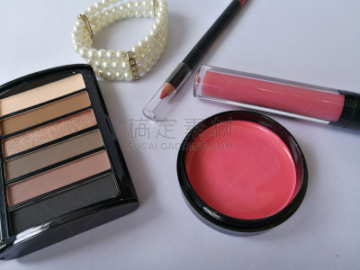 美,彩妆,睫毛膏,化妆用品,画笔,唇膏,眼影,眼线笔,华丽的,布置