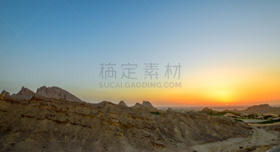 自然美,哈扎尔山,水平画幅,山,无人,户外,迪拜,都市风景,城镇,波斯湾